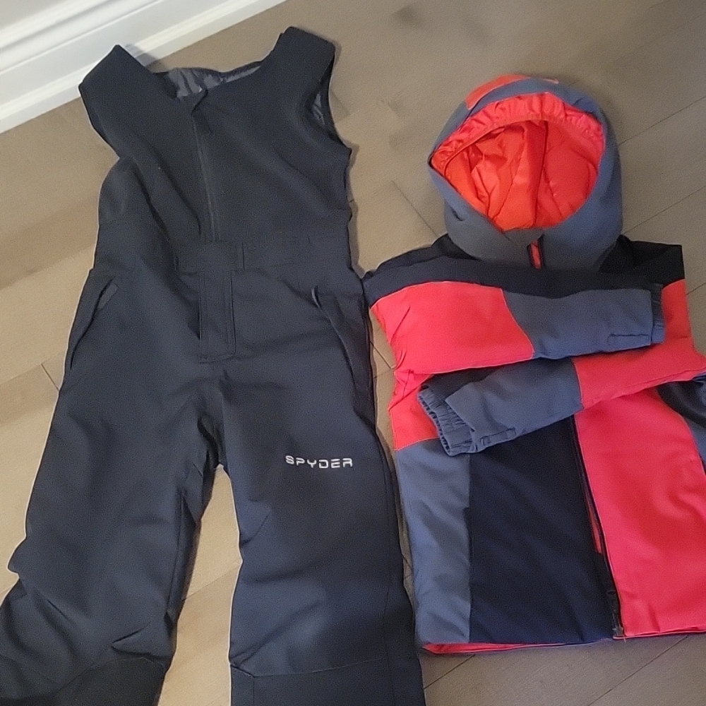 Spyder Kids' Snowsuit Set - Black and Red